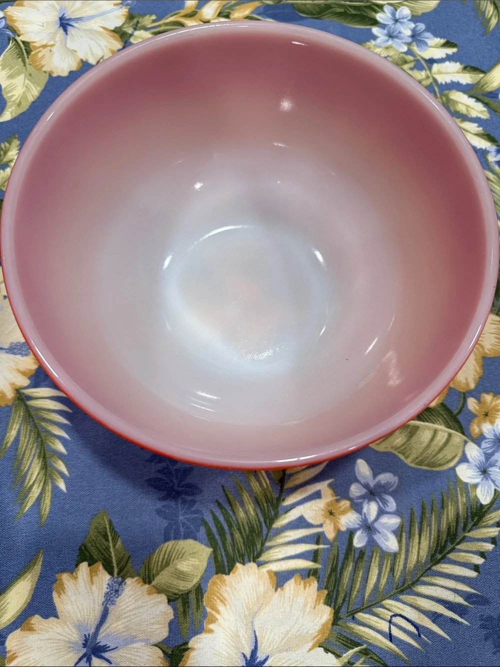 Fire King Orange to Yellow Ombre Mixing Bowl